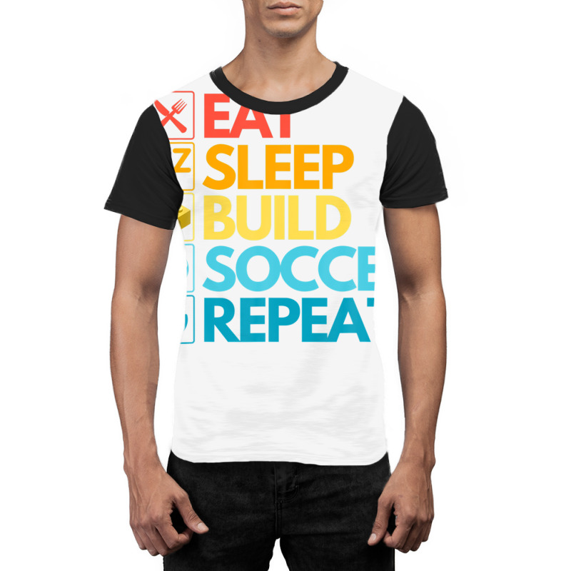 Master Builder Cute Block Building Soccer Vintage Graphic T-shirt | Artistshot