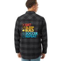 Master Builder Cute Block Building Soccer Vintage Flannel Shirt | Artistshot