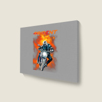 Trident 660 Fire Rider Landscape Canvas Print | Artistshot