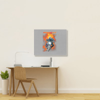 Trident 660 Fire Rider Landscape Canvas Print | Artistshot