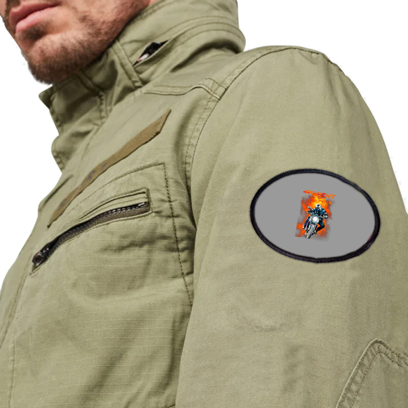 Trident 660 Fire Rider Oval Patch | Artistshot