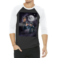 Nathan Fielder Dramatic Galaxy Wolf Print Style 3/4 Sleeve Shirt | Artistshot