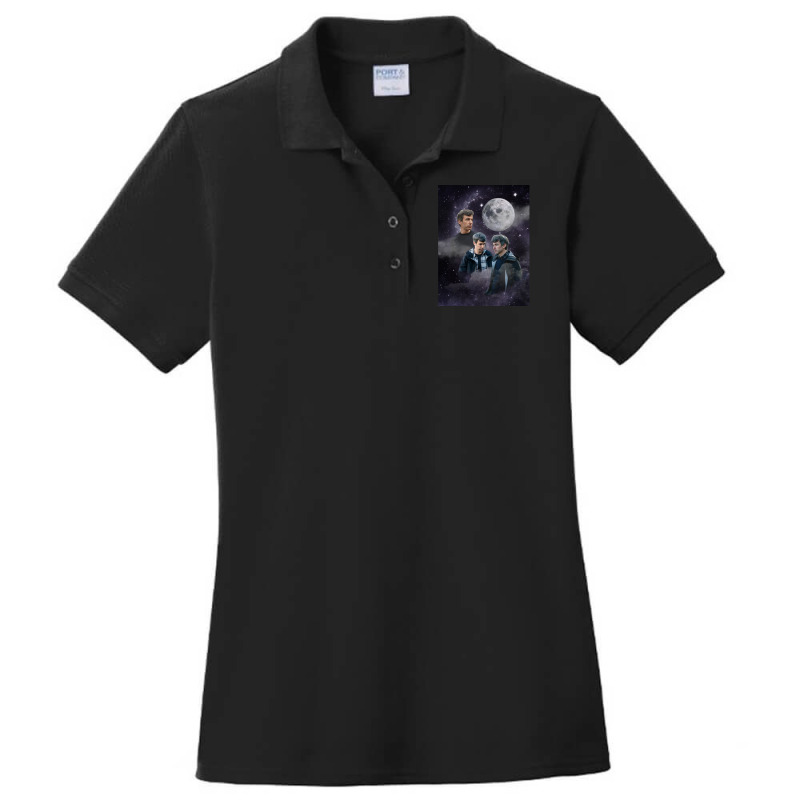 Nathan Fielder Dramatic Galaxy Wolf Print Style Ladies Polo Shirt by EricArthurMalgren | Artistshot