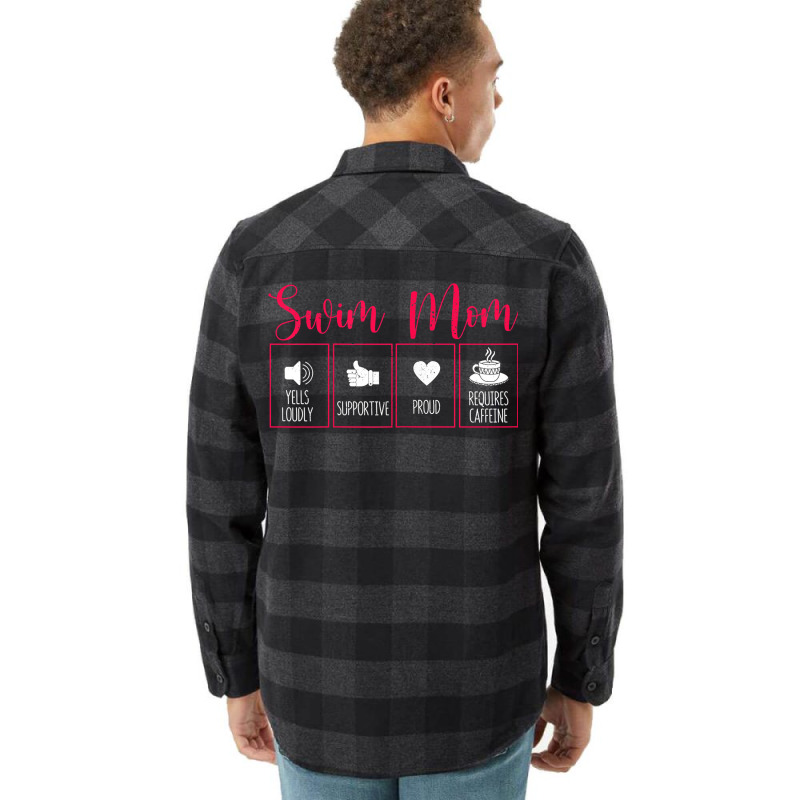 Womens Swim Mom Contents Funny Swimming Mum Swimmer Mother's Day T Shi Flannel Shirt | Artistshot