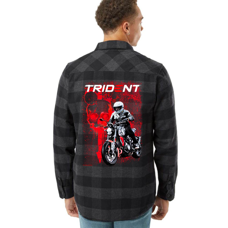 Trident Skull Red 660 Flannel Shirt | Artistshot