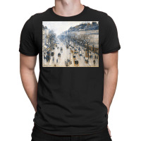 Horse And Buggy Paris Boulevard Impressionism Camille T Shirt T-shirt | Artistshot