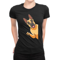 Malinois T  Shirt Malinois Dog B Elgian Shepherd Dog Ladies Fitted T-shirt | Artistshot