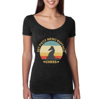 Hot Trend Vintage Retro Chess King Women's Triblend Scoop T-shirt | Artistshot