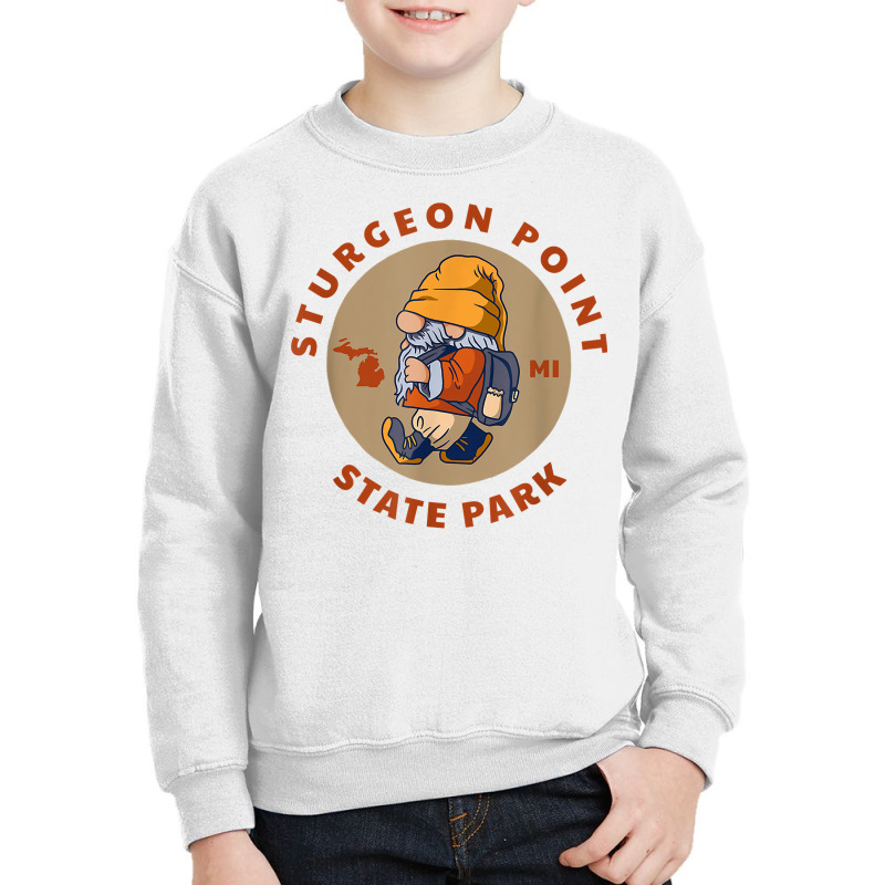 Sturgeon Point State Park Michigan Hiking Gnome Mi Vacation T Shirt Youth Sweatshirt | Artistshot