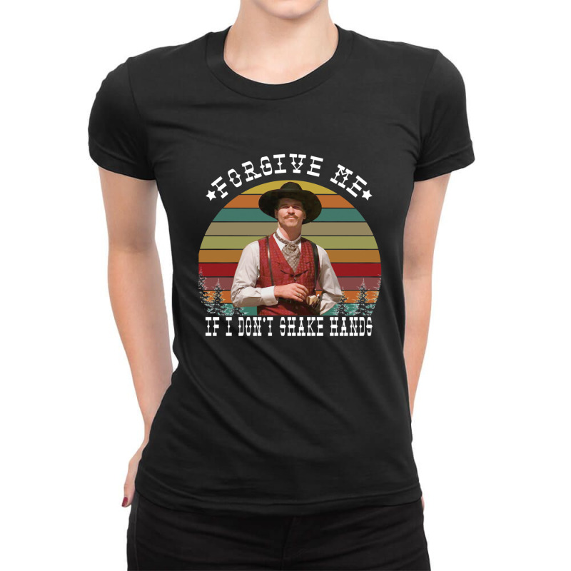 Gifts For Women Johnny Cash Guitar My Favorite People Forgive Shakehan Ladies Fitted T-Shirt by GuadalupeDorothy | Artistshot