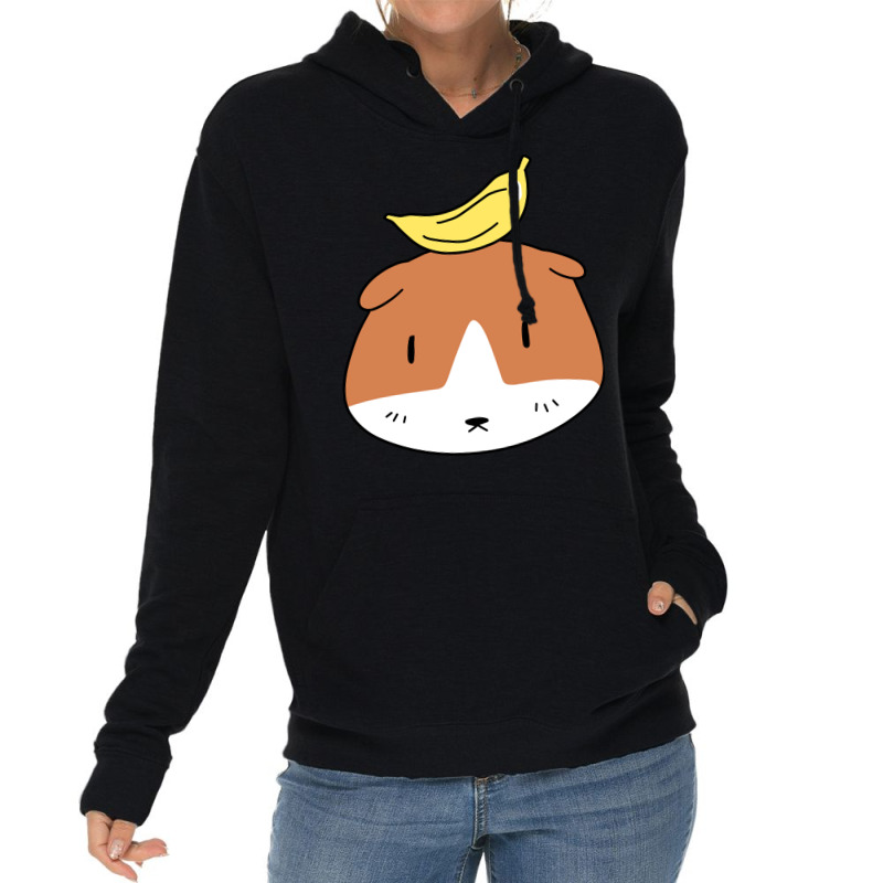 Banana Guinea Pig Face Lightweight Hoodie | Artistshot