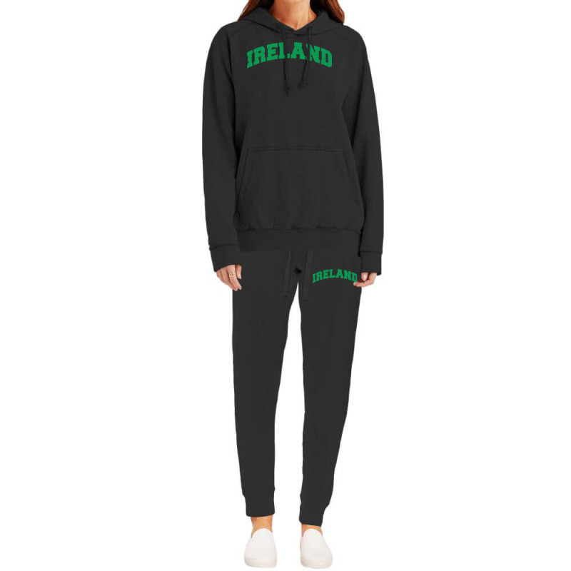 Varsity College Style Ireland Sweatshirt Hoodie & Jogger Set | Artistshot