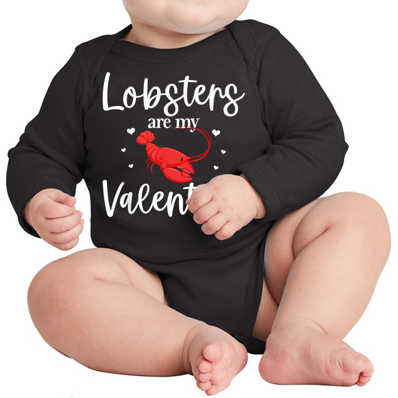 Lobster Valentines Day Design Lobster Lover Cool Crustacean T Shirt Long Sleeve Baby Bodysuit | Artistshot