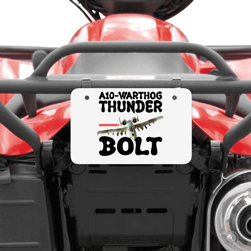 A10 Warthog Thunder Bolt For Light Atv License Plate | Artistshot