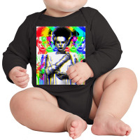 Trending Kaleidoscopic Bride Of Frankenstein Long Sleeve Baby Bodysuit | Artistshot