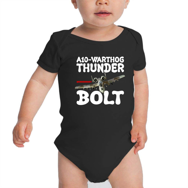 A10 Warthog Thunder Bolt For Dark Baby Bodysuit | Artistshot