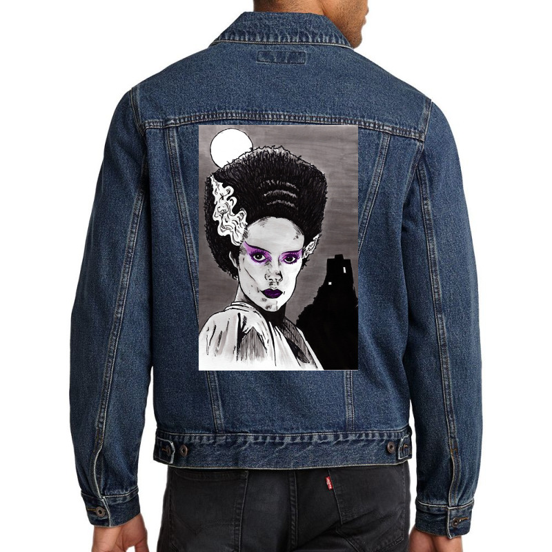 Limited Edition Bride Of Frankenstein (3) Men Denim Jacket by michealyoungerlk01 | Artistshot