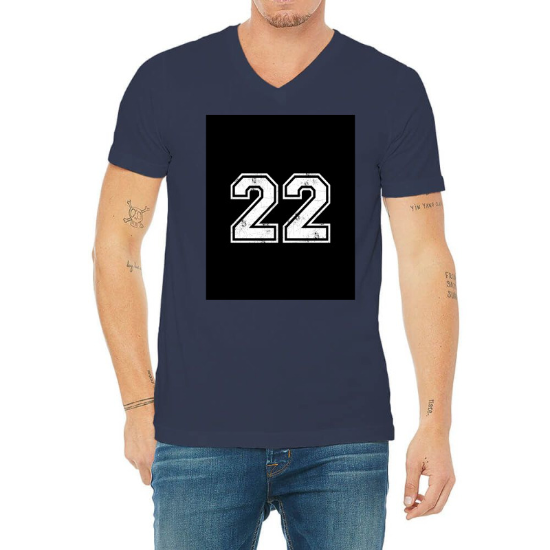 22 Jersey Jerseys Number 22 Jersey Sports V-neck Tee | Artistshot