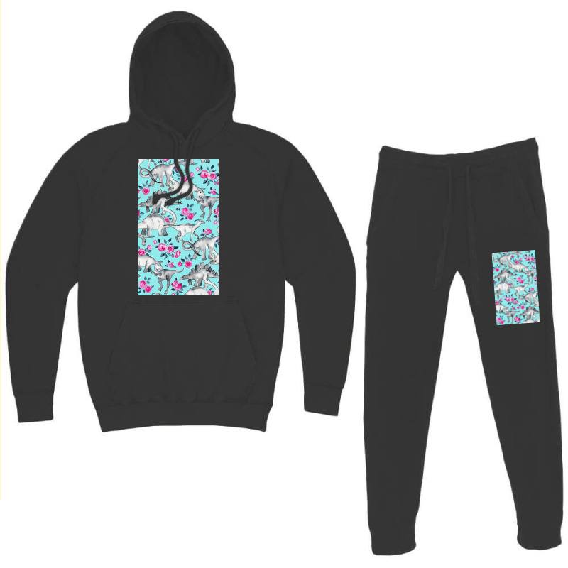 Dinosaurs And Roses Hoodie & Jogger set by Slackftg | Artistshot