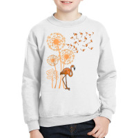 Melanin Dandelion Flamingo Black History Month Cute Blm Bird T Shirt Youth Sweatshirt | Artistshot