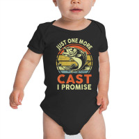 Mens Fishing Shirt Just 1 More Cast I Promise Bass Fish Funny Dad T Sh Baby Bodysuit | Artistshot