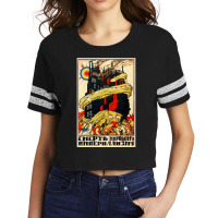 Death To World Imperialism Soviet Propaganda Scorecard Crop Tee | Artistshot