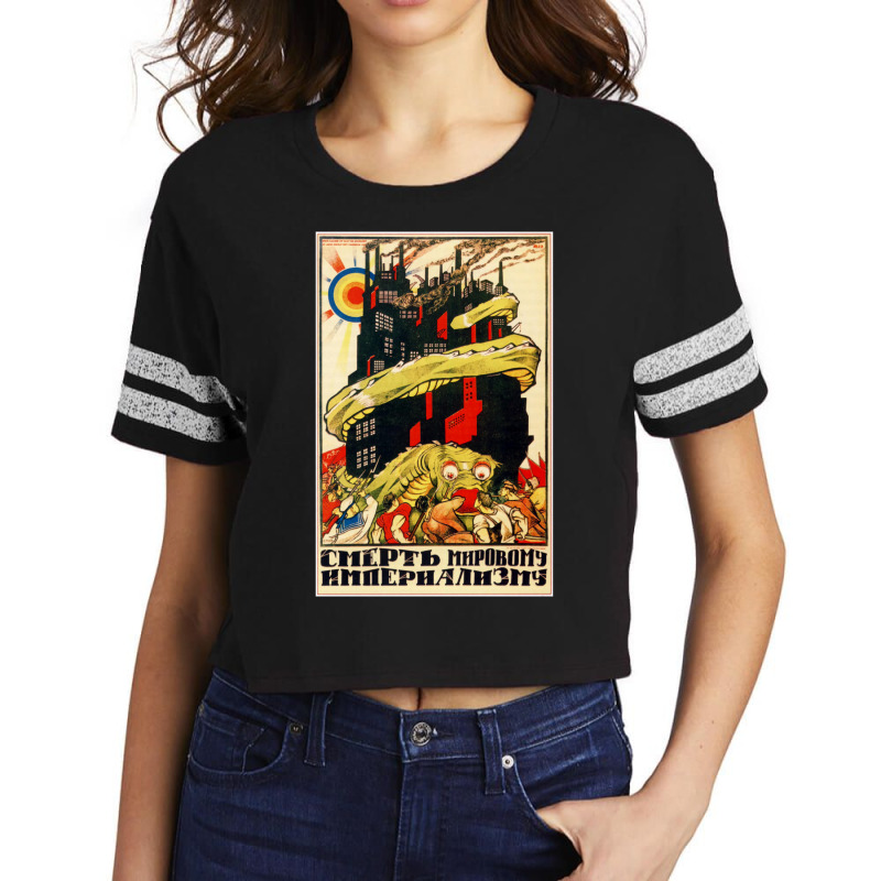 Death To World Imperialism Soviet Propaganda Scorecard Crop Tee by ziembakhadse8 | Artistshot