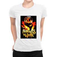 Hand Fire Motionless Ladies Fitted T-shirt | Artistshot