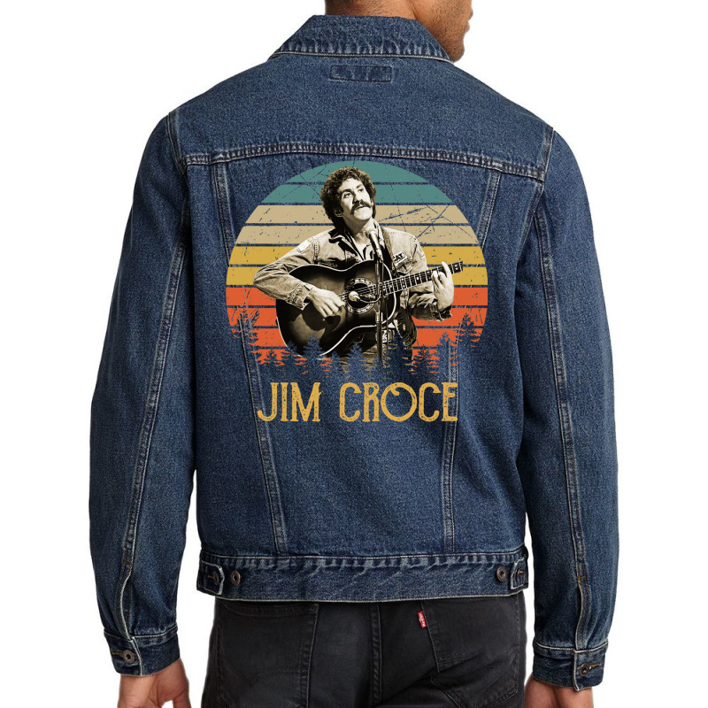 Retro Vintage Jim Folk Croce Men Denim Jacket by ouadiecaitoq | Artistshot