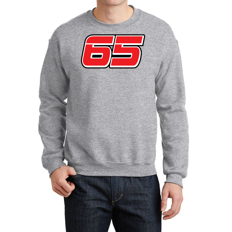 Loris Capirossi Number 65 Red Crewneck Sweatshirt by ojanenpjantam | Artistshot