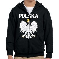 Polish Eagle Polska Flag Youth Zipper Hoodie | Artistshot