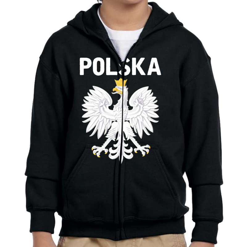 Polish Eagle Polska Flag Youth Zipper Hoodie | Artistshot