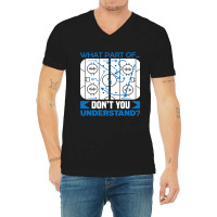 What Part Of Dont You Understand Hockey V-neck Tee | Artistshot