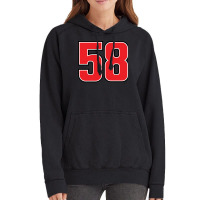 Marco Simoncelli Number 58 Vintage Hoodie | Artistshot