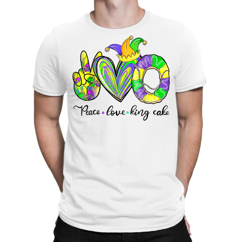 Peace Love King Cake Mardi Gras Tshirt Men Women Kids T Shirt T-shirt | Artistshot