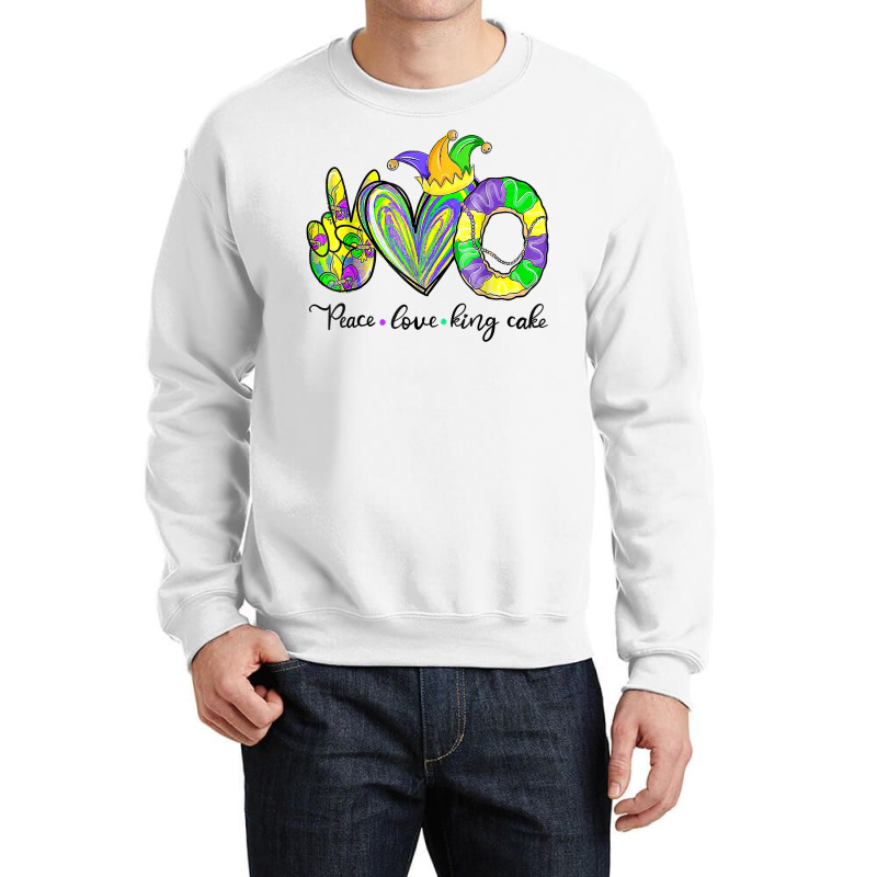 Peace Love King Cake Mardi Gras Tshirt Men Women Kids T Shirt Crewneck Sweatshirt | Artistshot