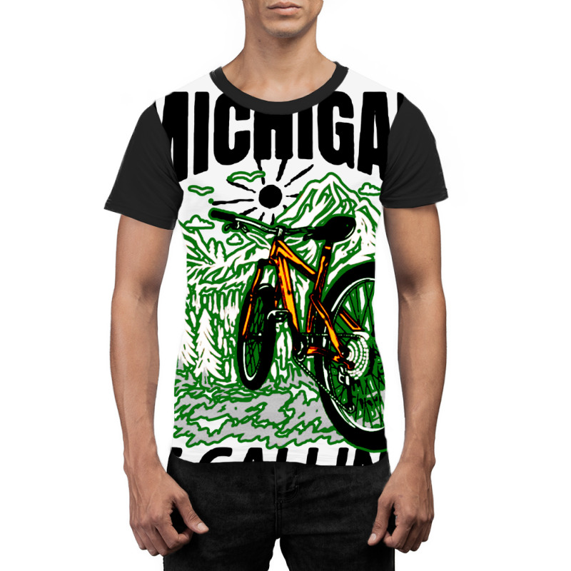 Regalo Michigan Travels Pod Graphic T-shirt | Artistshot