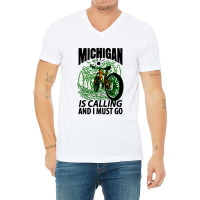 Regalo Michigan Travels Pod V-neck Tee | Artistshot