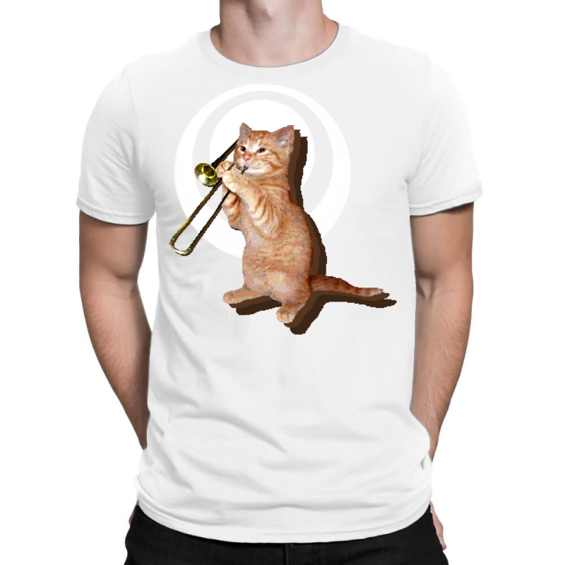 Trombone Cat T-shirt | Artistshot