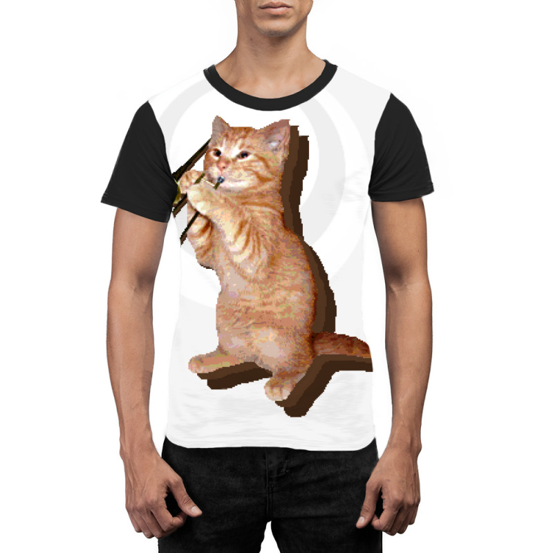 Trombone Cat Graphic T-shirt by ouadiecaitoq | Artistshot