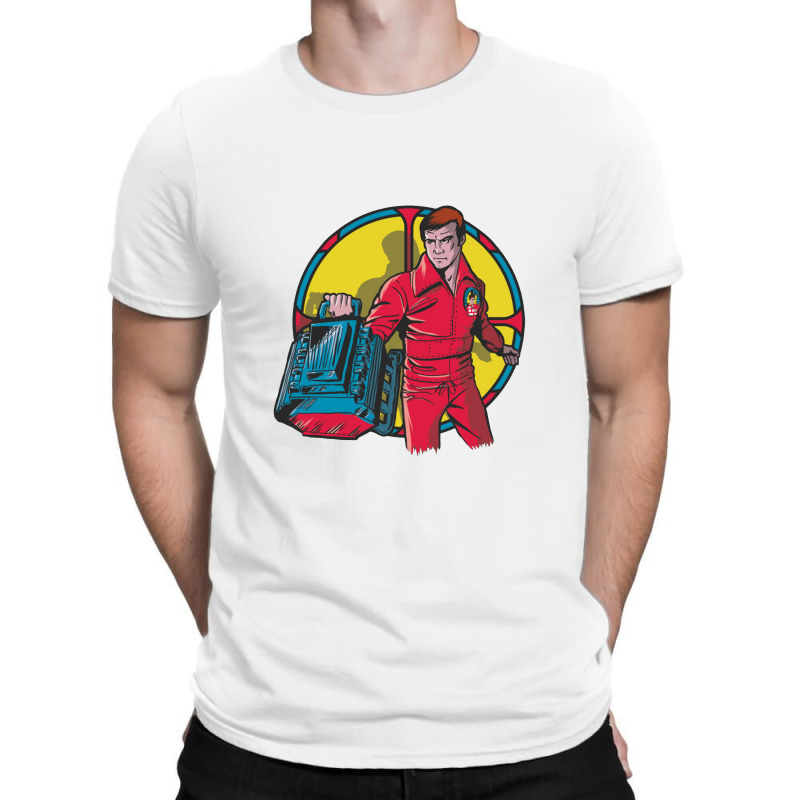 El Hombre Nuclear   Bionic Man T-Shirt by kumkunari | Artistshot