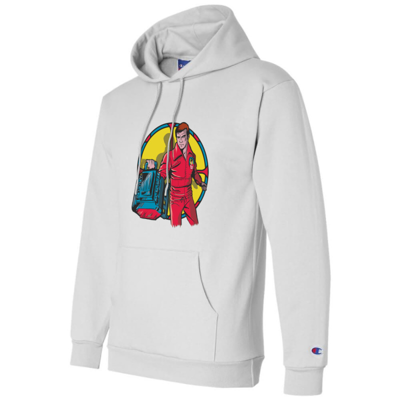 El Hombre Nuclear   Bionic Man Champion Hoodie by kumkunari | Artistshot