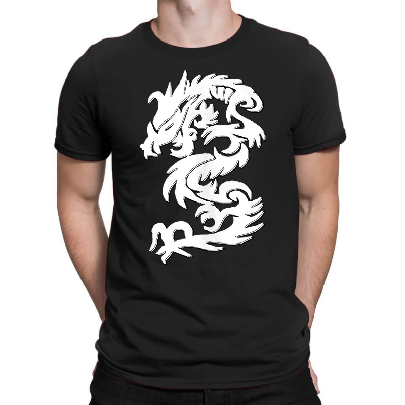 White Firedrake Chinese Dragon Kung Fun Tai Chi Dragon T-Shirt by MELISSABISHOP | Artistshot