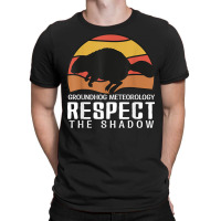 Vintage Groundhog Meteorology Respect Funny Groundhog Mom T Shirt T-shirt | Artistshot