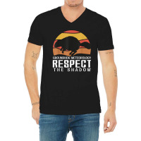 Vintage Groundhog Meteorology Respect Funny Groundhog Mom T Shirt V-neck Tee | Artistshot