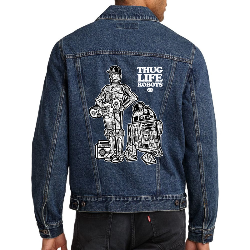 Thug Life Men Denim Jacket by douglasstencil | Artistshot