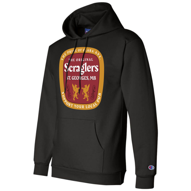 Scraglers Public House Champion Hoodie | Artistshot