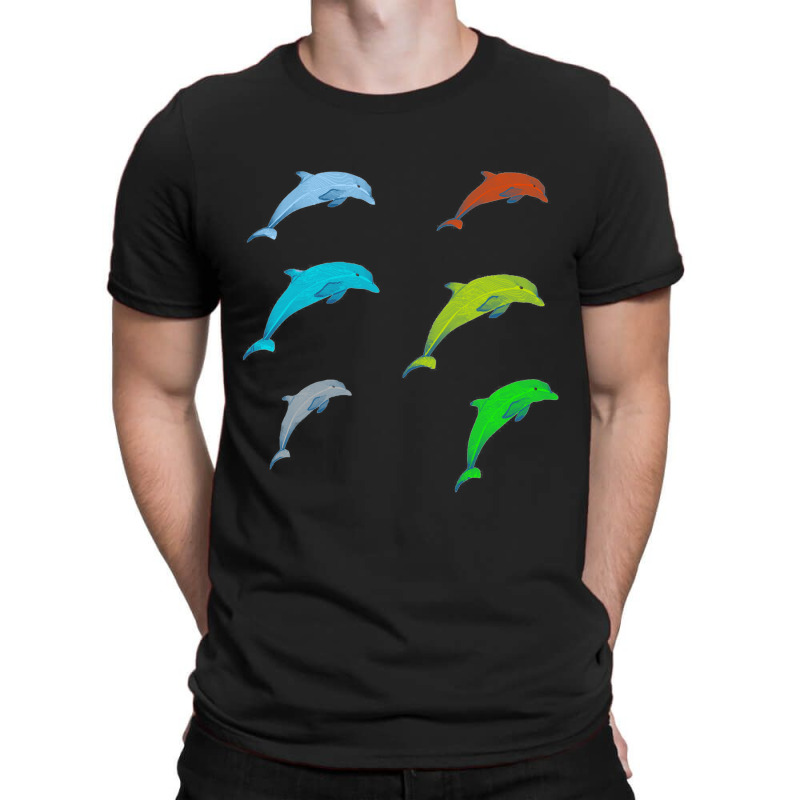 Dolphin Illustration T-shirt | Artistshot