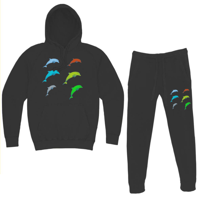 Dolphin Illustration Hoodie & Jogger Set | Artistshot