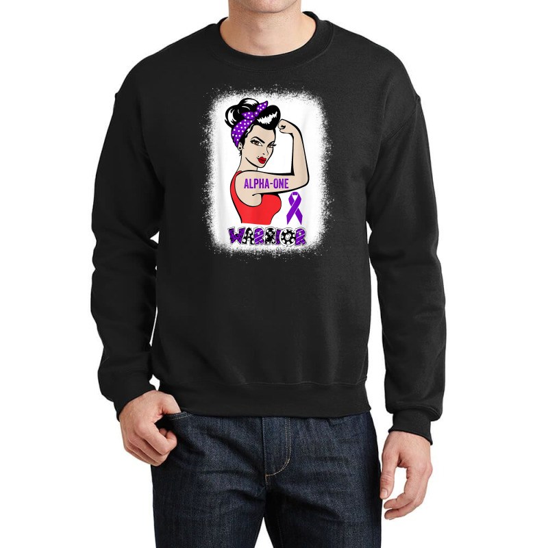 Strong Woman Clipart Alpha 1 Antitrypsin Deficiency Warrior T Shirt Crewneck Sweatshirt | Artistshot